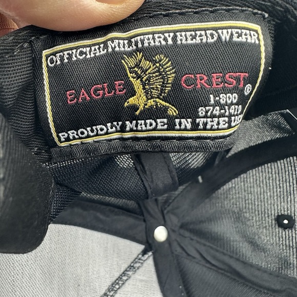 USS WISCONSIN BB-64 SHIP MILITARY HAT OFFICIAL BALL CAP U.S.A‎ MADE EAGLE CREST - Picture 10 of 10
